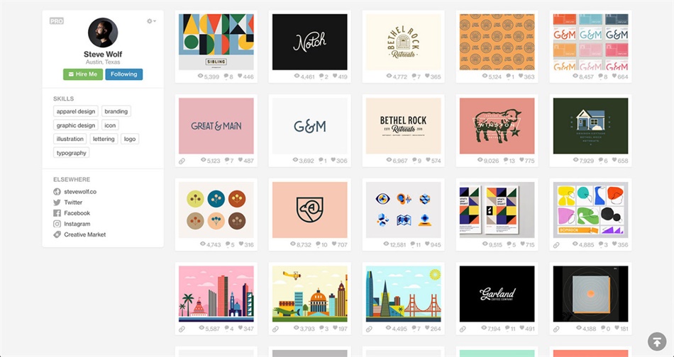 优设专访!追波粉丝7万的设计师Steve Wolf 是如何做Logo的?